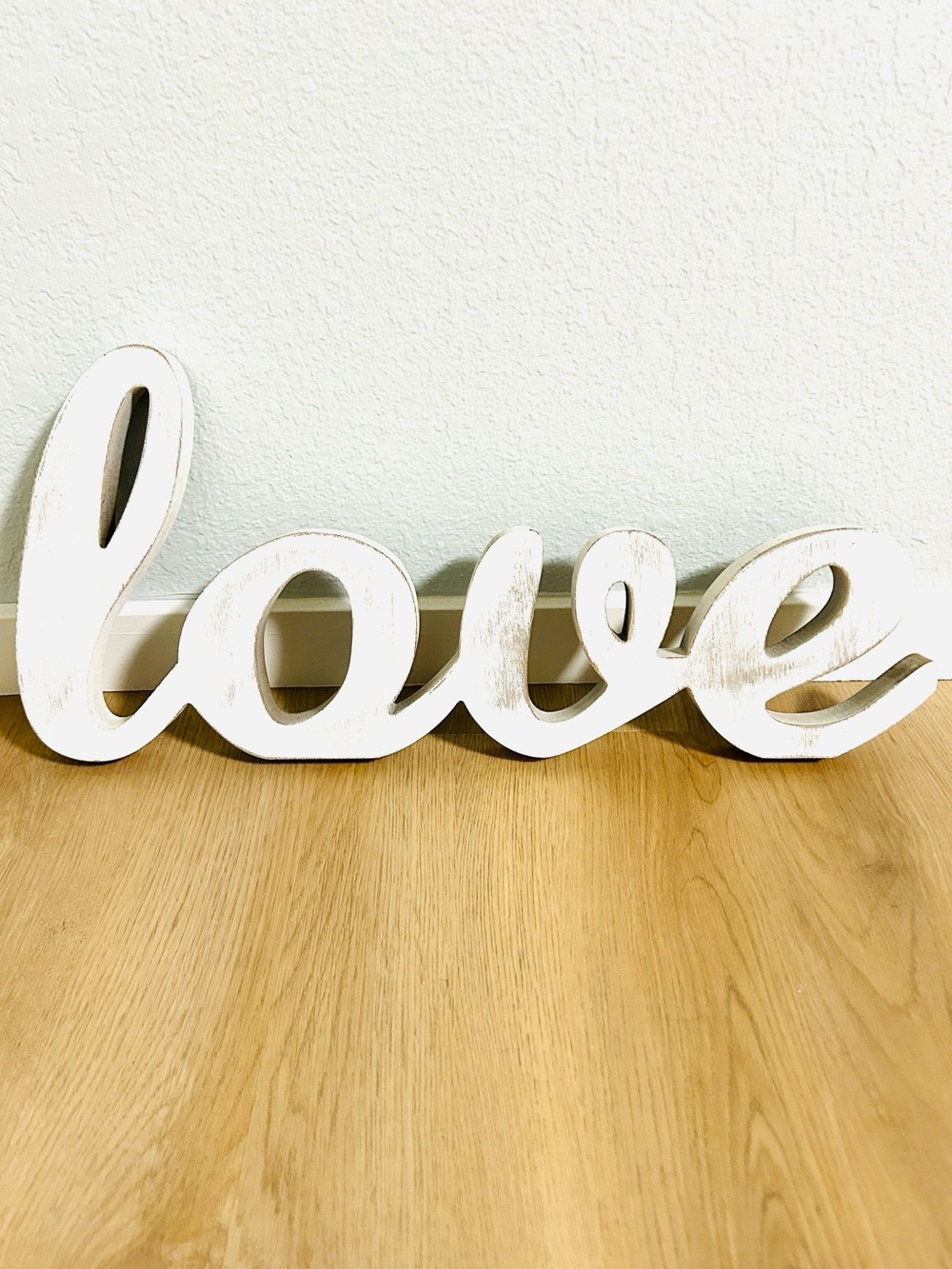 Rustic White "love" Wall Wooden Decor Sign-Home Accent Tabletop Home Party Decor